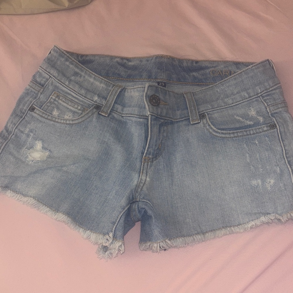 Carhartt Women's Faded Blue Jean Shorts
